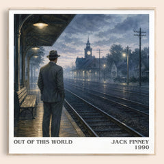Out of this world literary book poster by Jack Finney – framed literary art print
