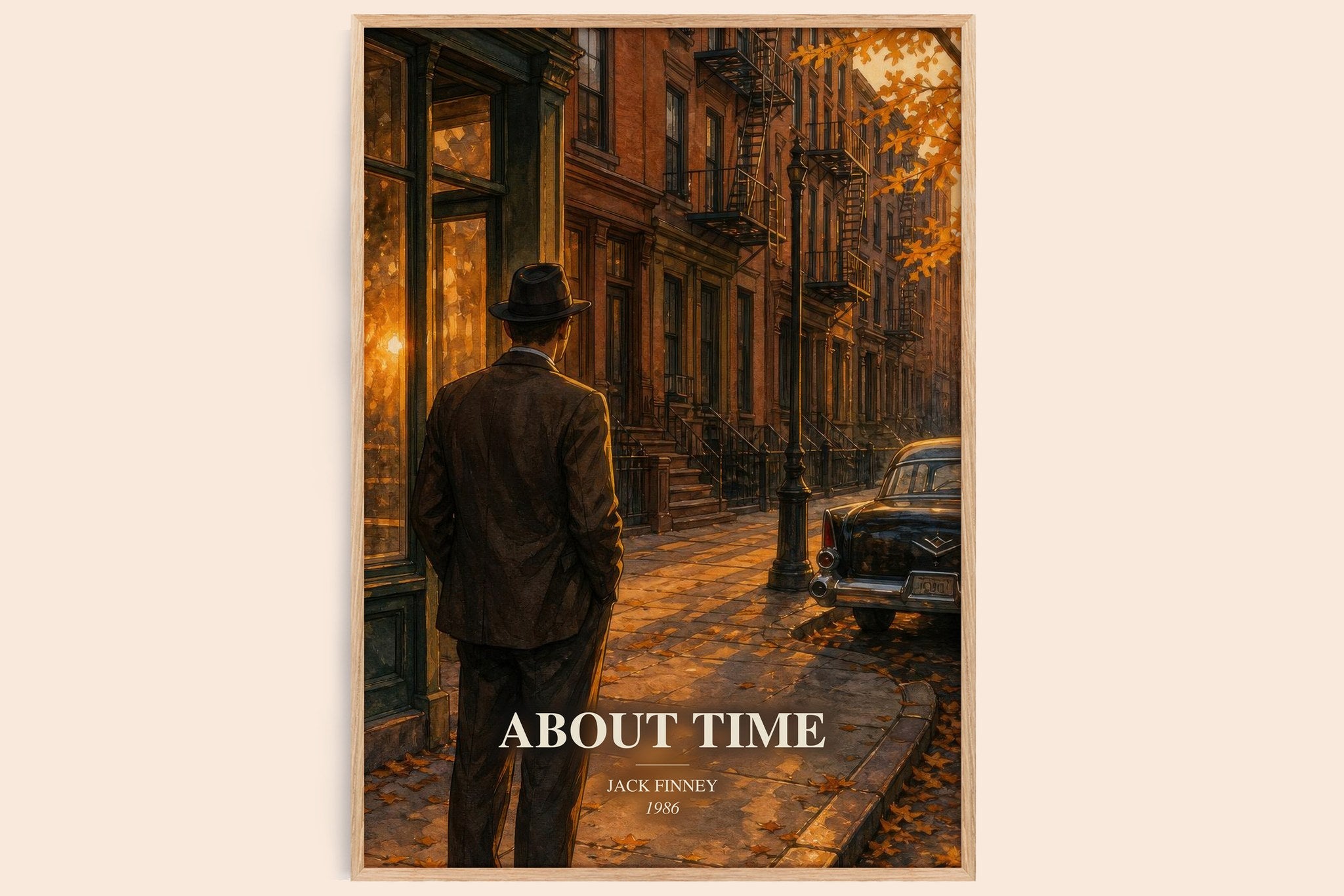 About time Book Watercolour Illustration by Jack Finney