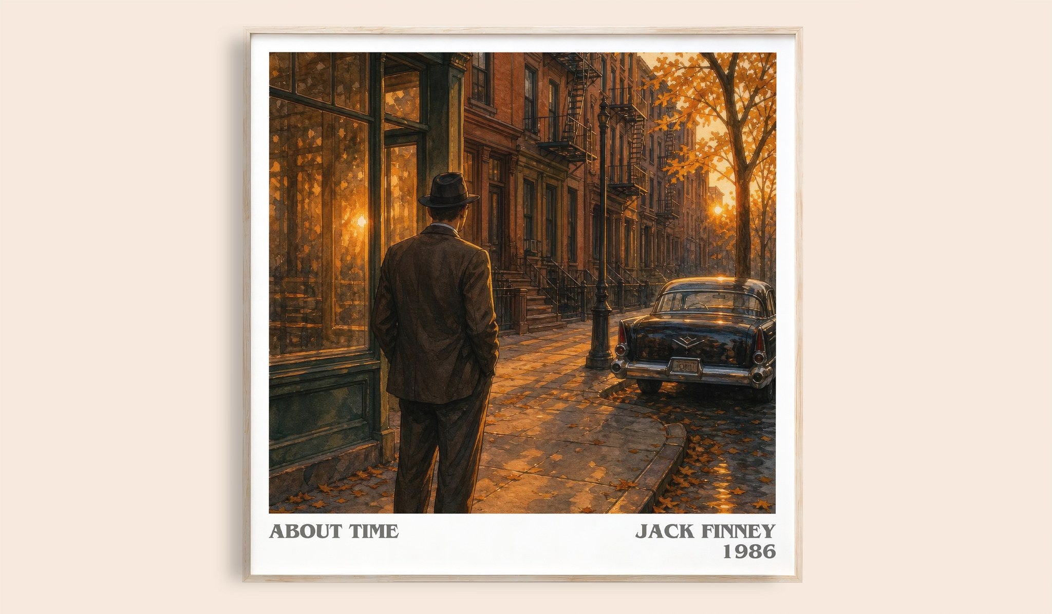 About time Literary Art Print by Jack Finney