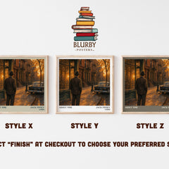 About time literary print in frame leaning in hallway – sci fi wall art