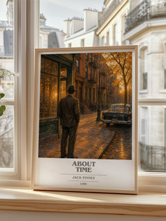 About time book cover poster colour and style options – Jack Finney book art