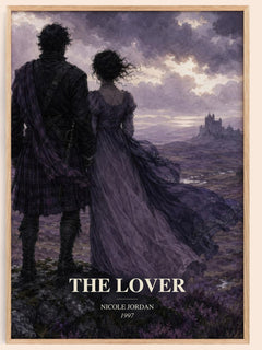 The Lover watercolour book poster by Nicole Jordan – framed literary art print