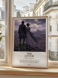 The Lover bookish poster colour and style options – Nicole Jordan book art