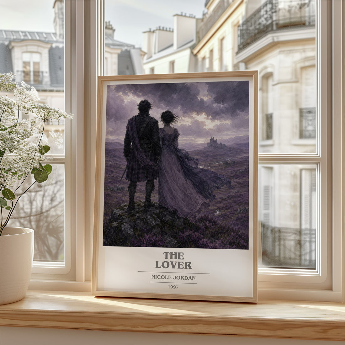 The Lover book cover poster colour and style options – Nicole Jordan book art