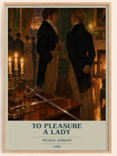 To Pleasure A Lady book cover book poster by Nicole Jordan – framed literary art print