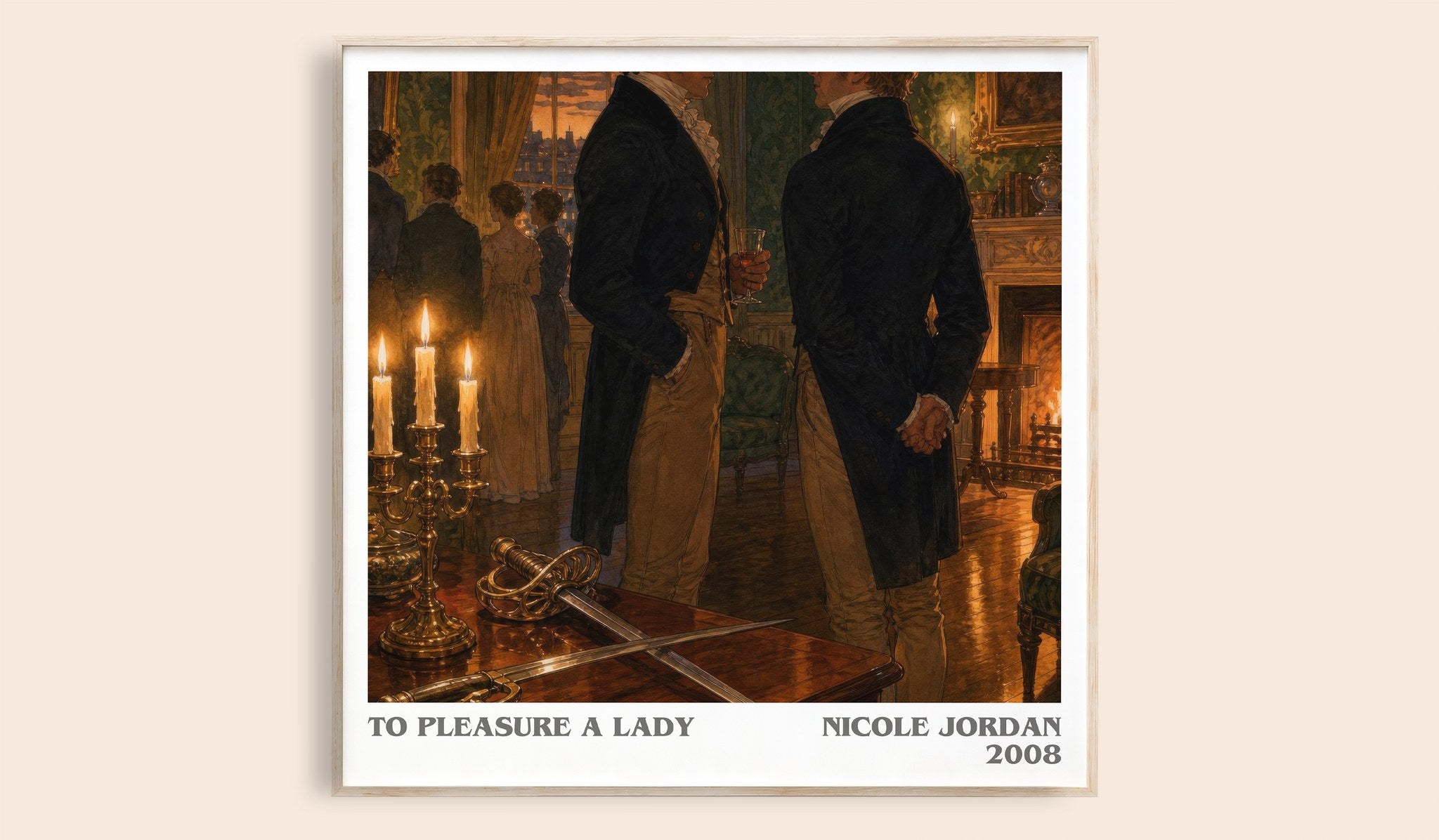 To Pleasure A Lady Literary Art Print by Nicole Jordan