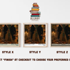 To Pleasure A Lady literary print in frame leaning in hallway – romance wall art