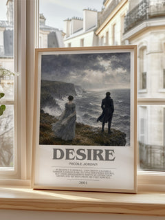 Desire bookish poster colour and style options – Nicole Jordan book art