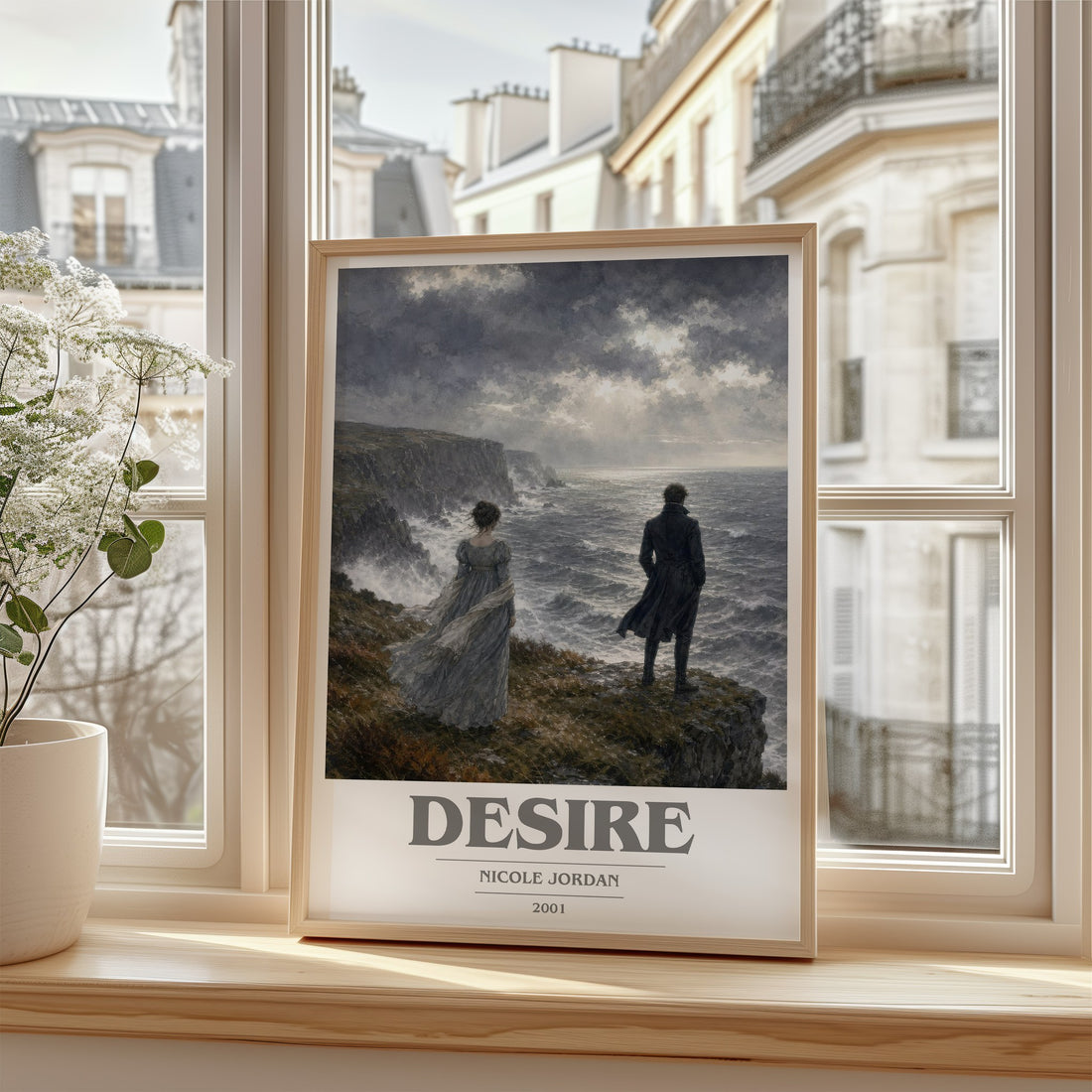 Desire book cover poster colour and style options – Nicole Jordan book art