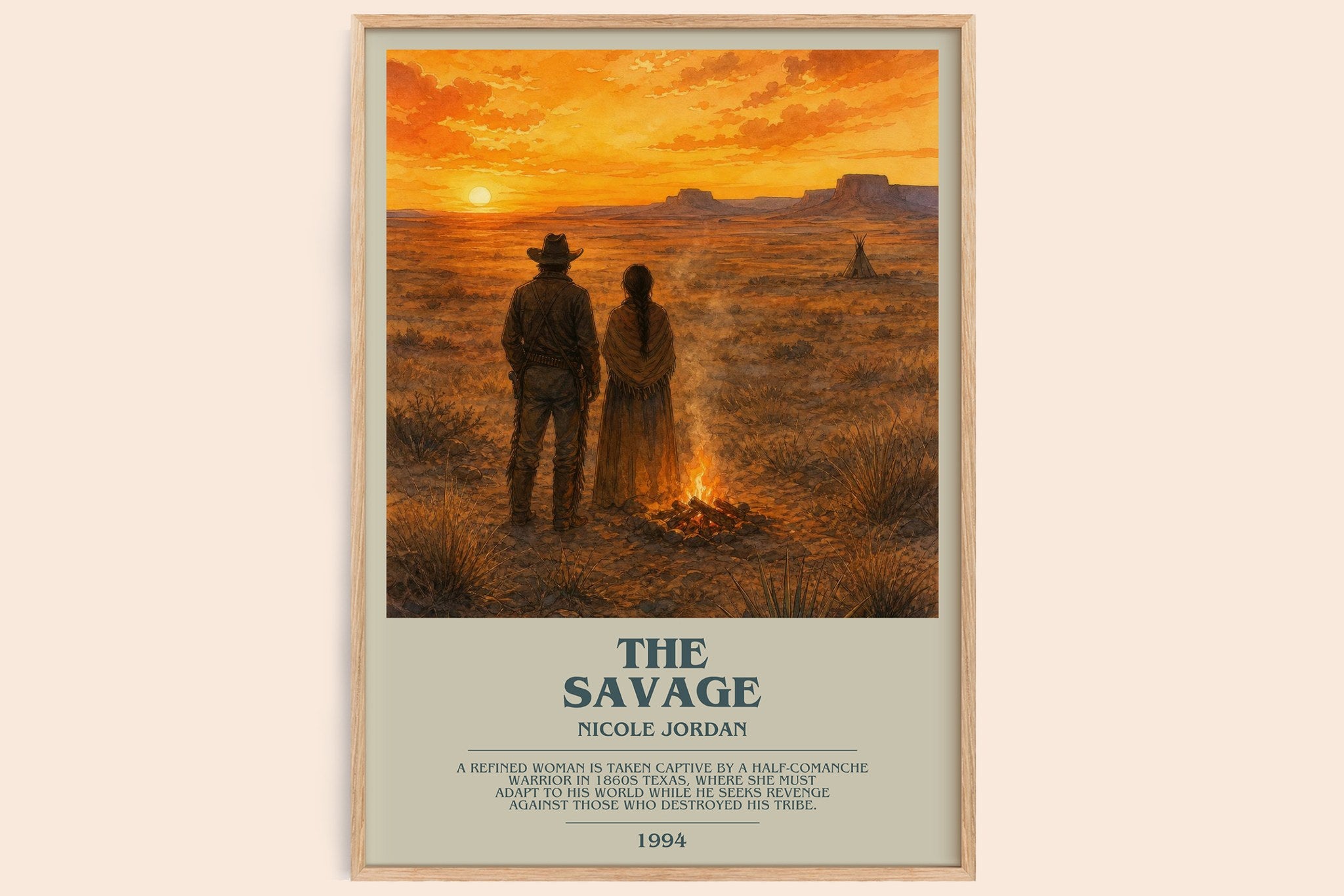 The Savage Bookish Wall Art by Nicole Jordan