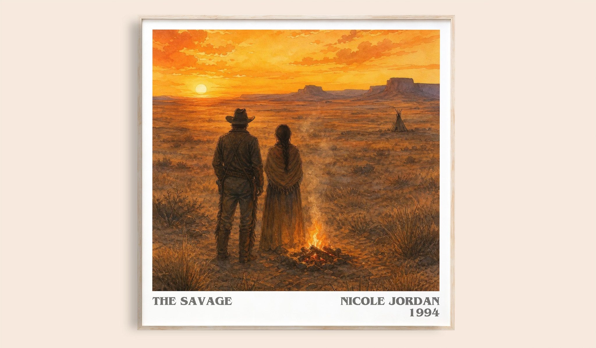 The Savage Literary Art Print by Nicole Jordan