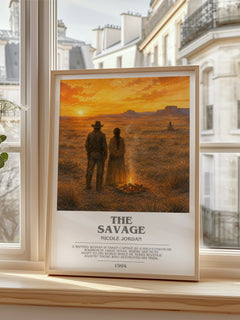 The Savage bookish poster colour and style options – Nicole Jordan book art