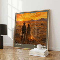 The Savage literary print framed by window – literary home decor