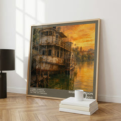 Gabriel Garcias Marquez's Love In The Time Of Cholera literary print framed by window – literary home decor