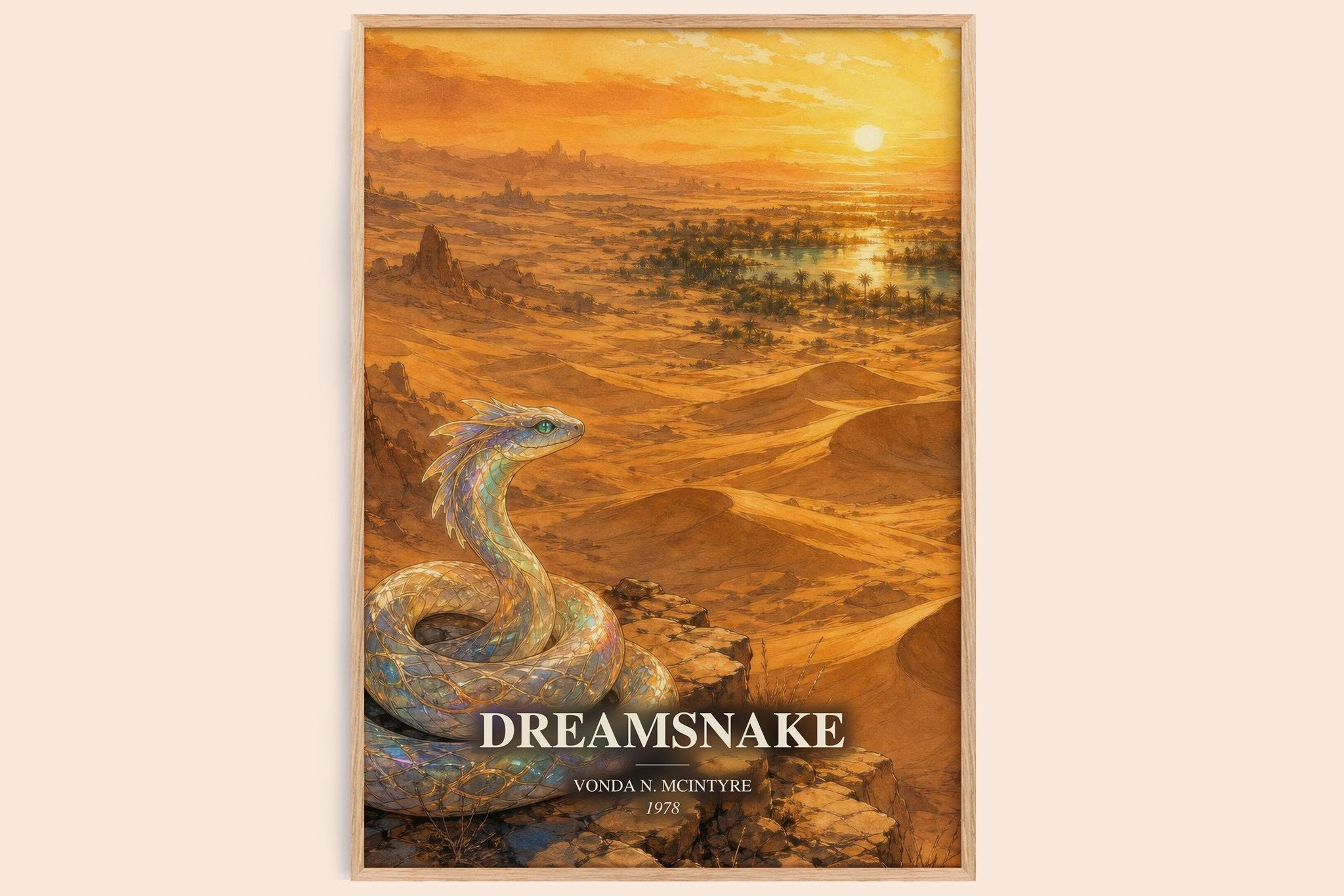Dreamsnake Book Watercolour Illustration by Vonda N. McIntyre
