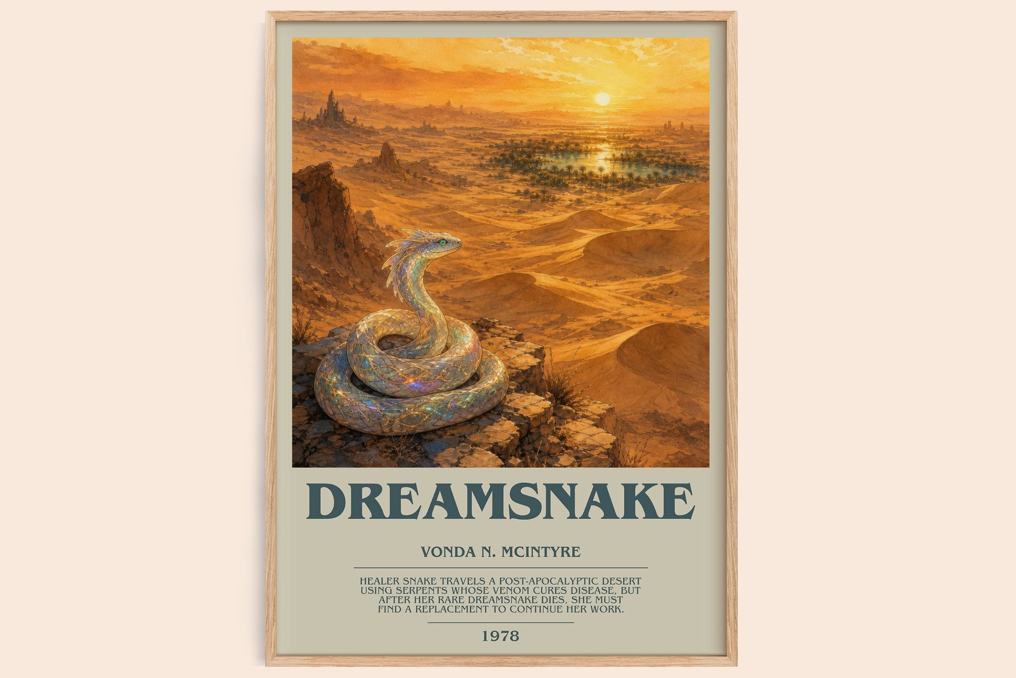 Dreamsnake Bookish Wall Art by Vonda N. McIntyre