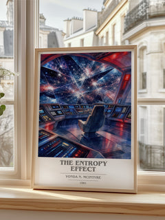 The Entropy Effect book cover poster colour and style options – Vonda N. McIntyre book art