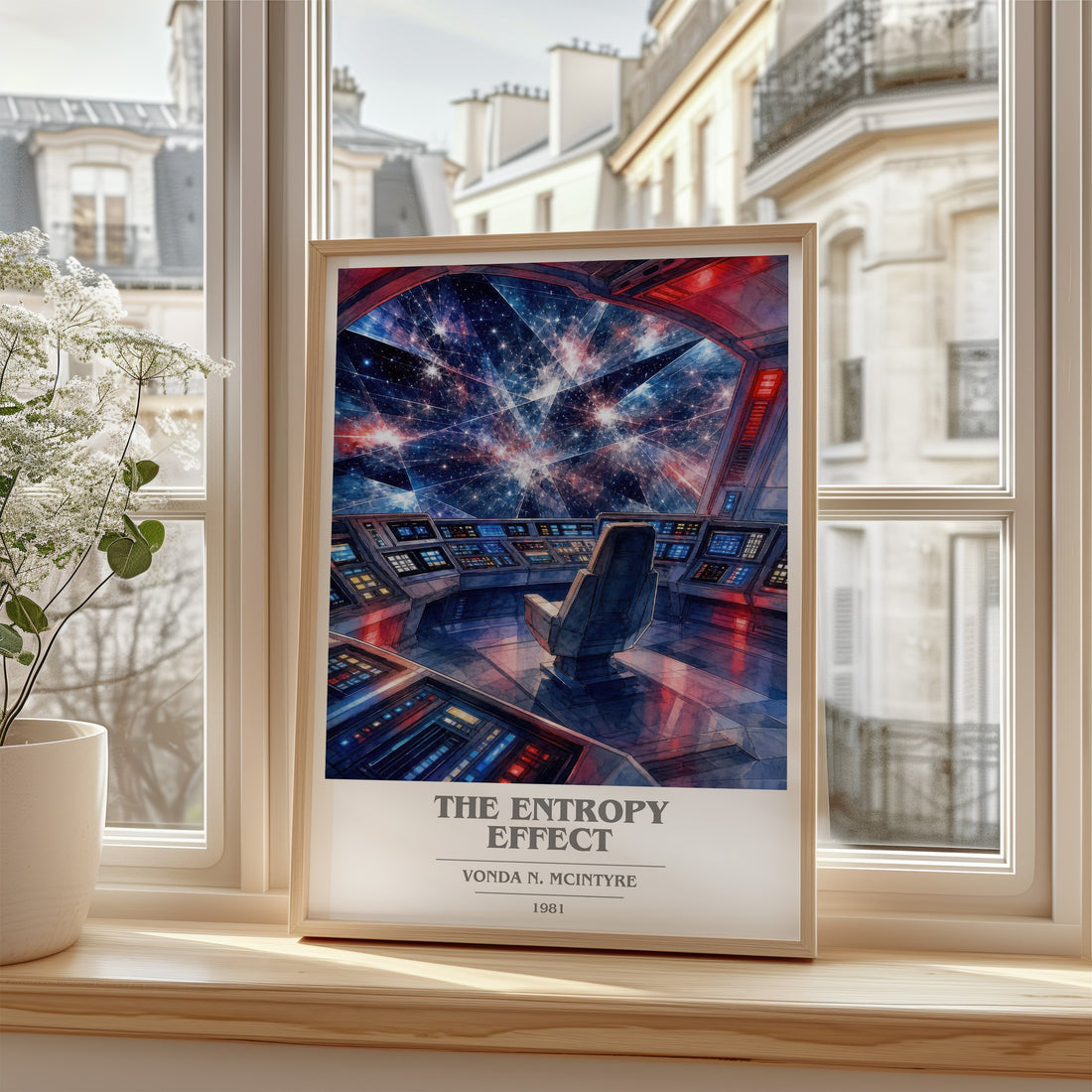 The Entropy Effect book cover poster colour and style options – Vonda N. McIntyre book art