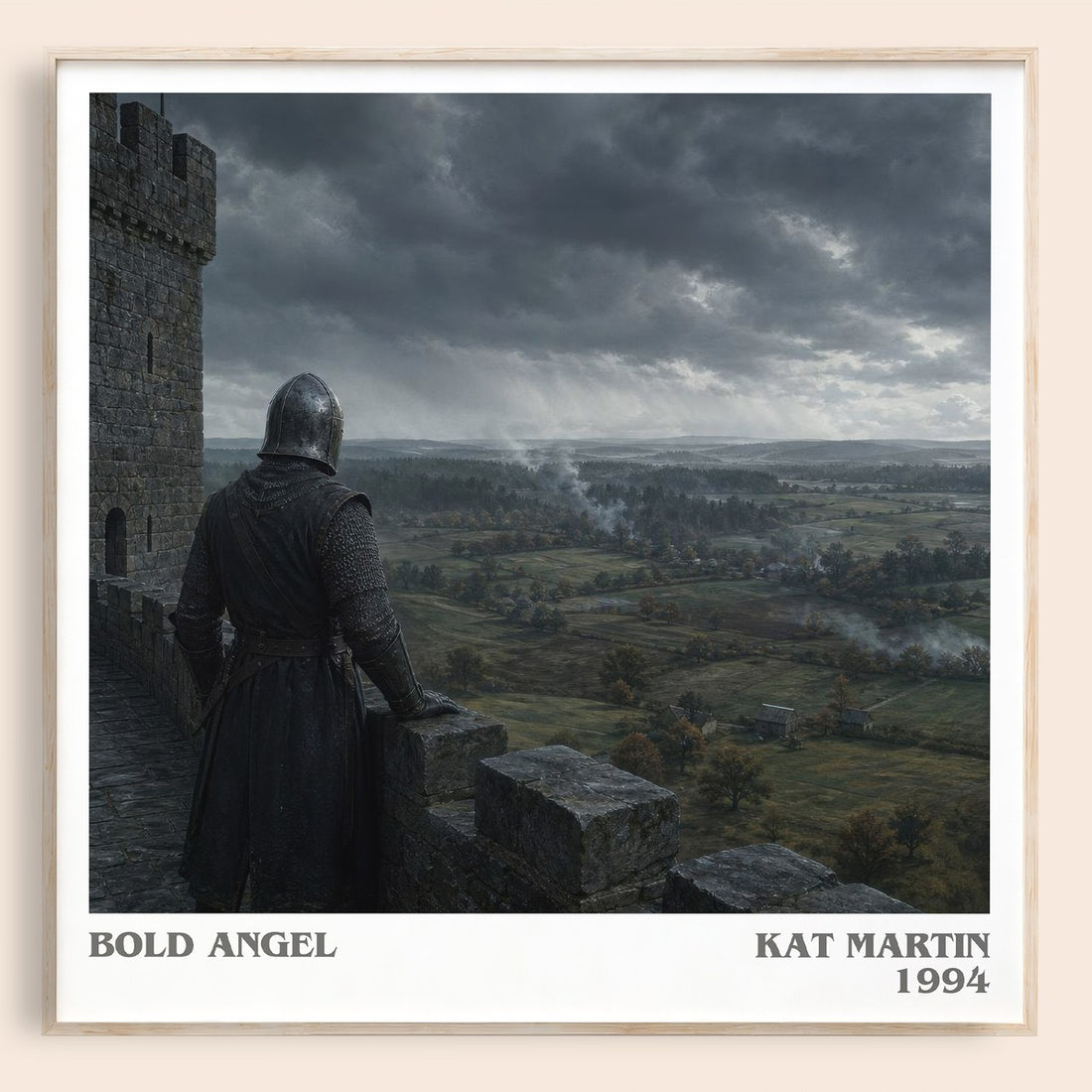 Bold Angel literary book poster by Kat Martin – framed literary art print