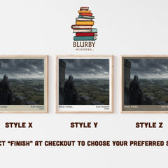 Bold Angel literary print in frame leaning in hallway – romance wall art