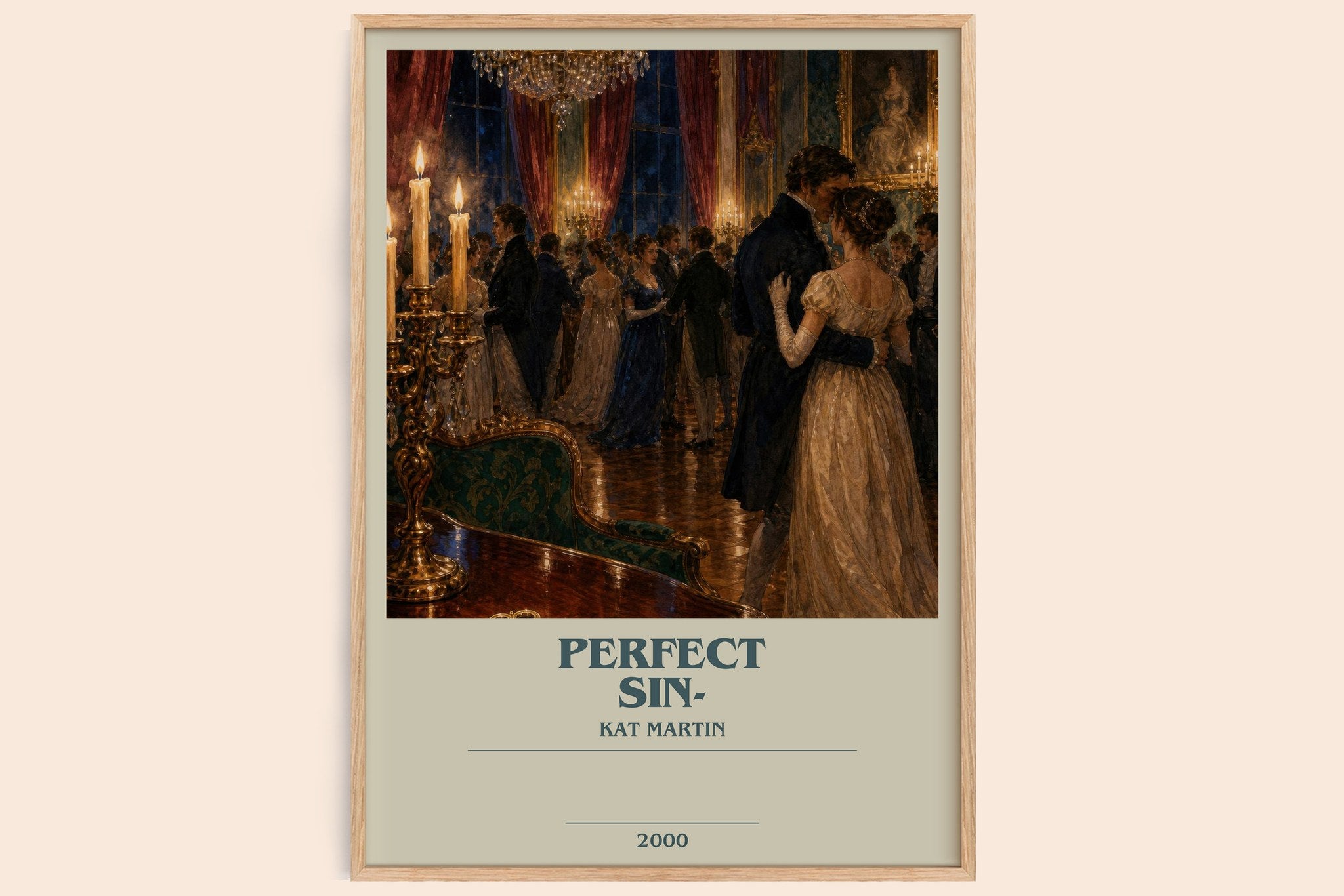 Perfect Sin- Bookish Wall Art by Kat Martin