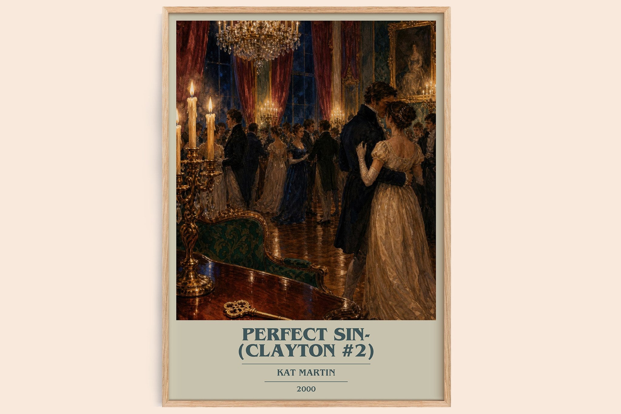 Perfect Sin- (Clayton #2) Book Cover Poster by Kat Martin