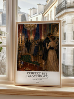 Perfect Sin- (Clayton #2) book cover poster colour and style options – Kat Martin book art