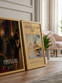 Perfect Sin- (Clayton #2) watercolour print framed by window – literary home decor