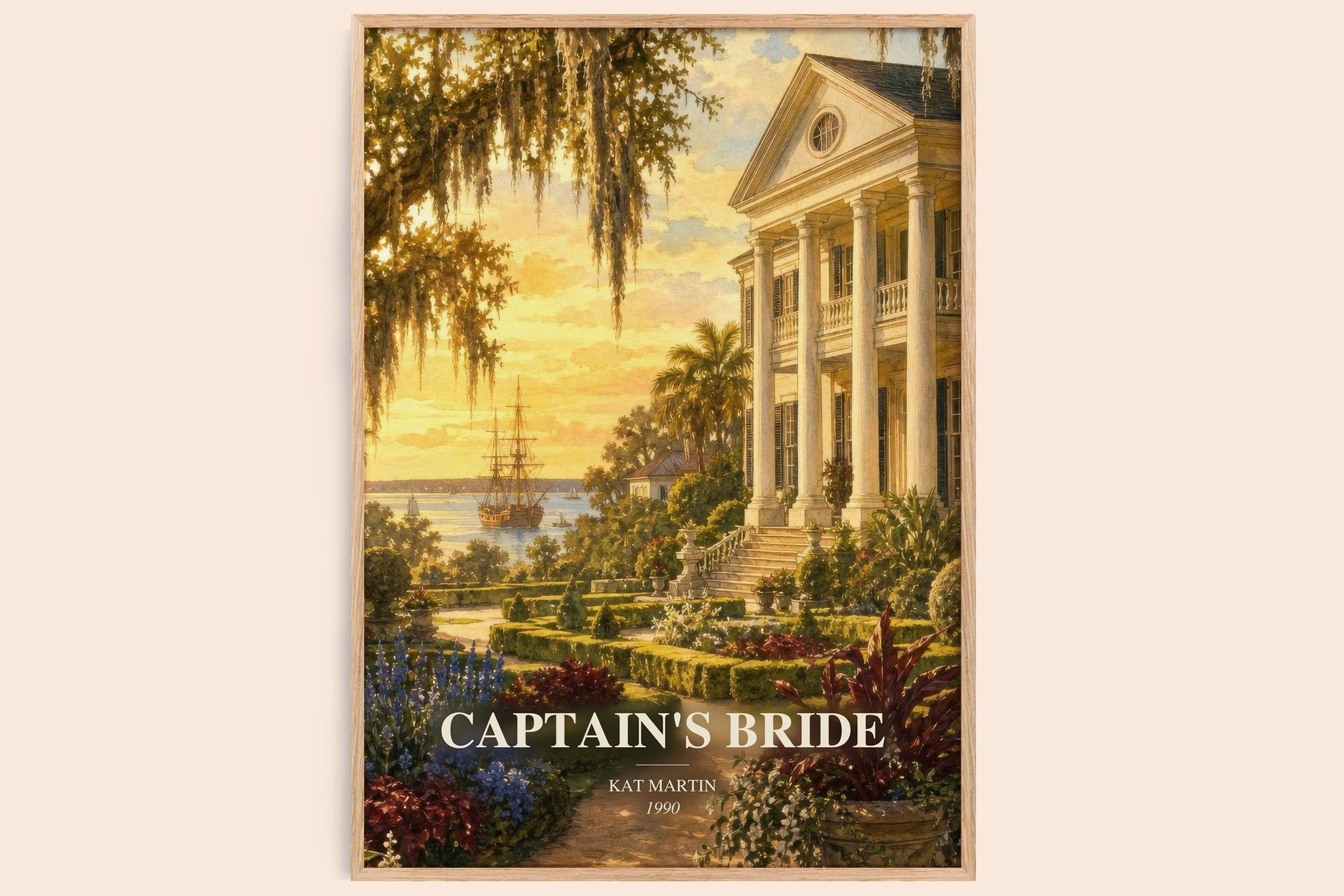 Captain's bride Book Watercolour Illustration by Kat Martin
