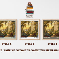 Captain's bride literary print in frame leaning in hallway – romance wall art