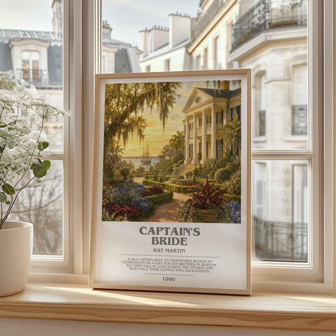 Captain's bride bookish poster colour and style options – Kat Martin book art