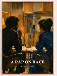 A rap on race watercolour book poster by Margaret Mead – framed literary art print