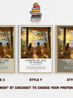 Coming of age in Samoa bookish print in frame leaning in hallway – non fiction wall art
