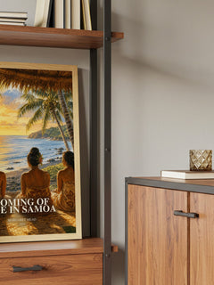 Coming of age in Samoa book watercolour illustration paper finish options – matte satin gloss