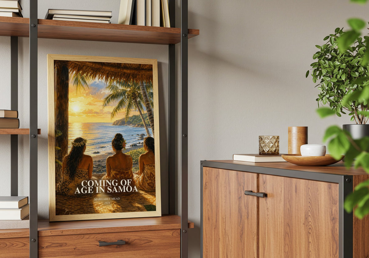 Coming of age in Samoa book watercolour illustration paper finish options – matte satin gloss
