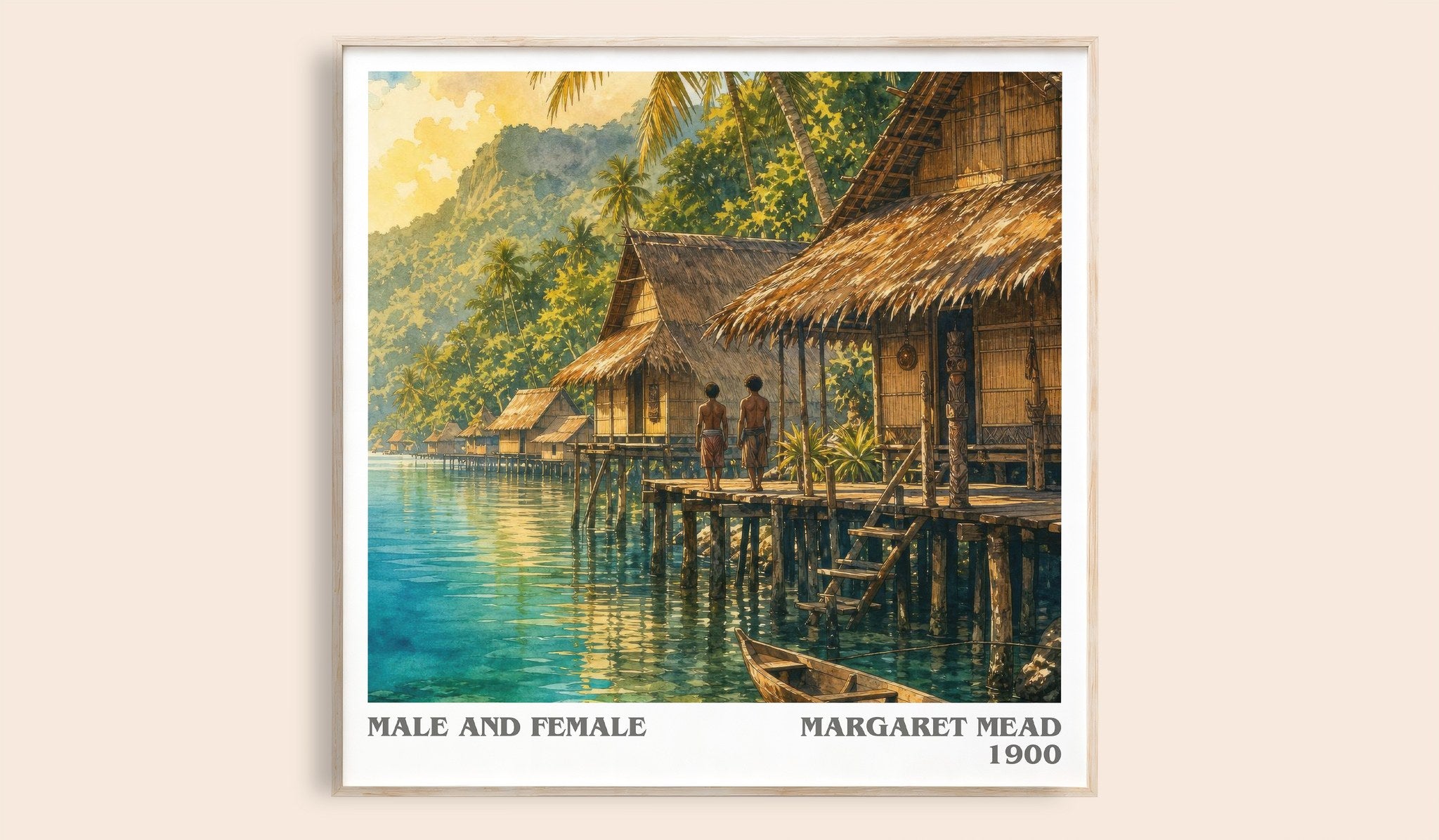 Male and female Literary Art Print by Margaret Mead