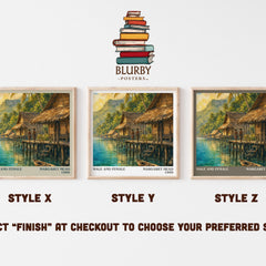 Male and female literary print in frame leaning in hallway – non fiction wall art