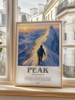 Peak bookish poster colour and style options – Roland Smith book art