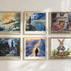 Peak literary art print colour and style options – Roland Smith book art