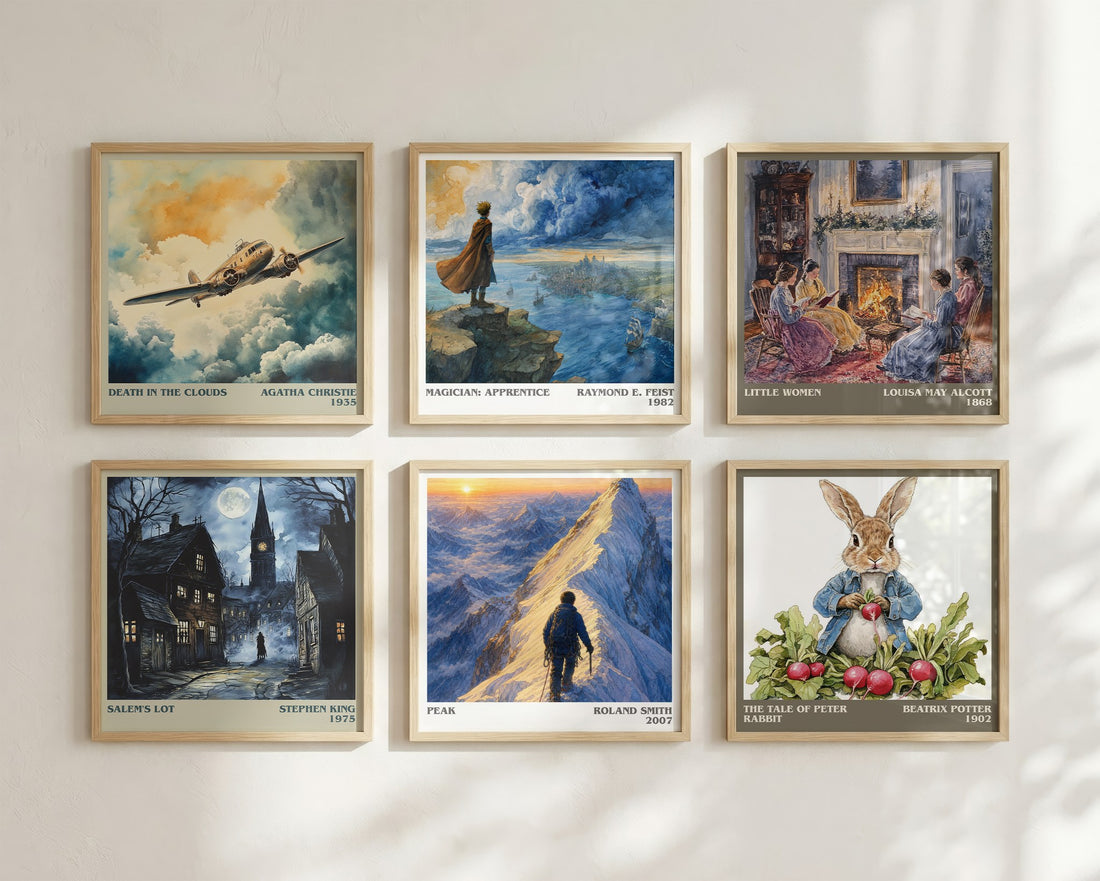 Peak literary art print colour and style options – Roland Smith book art