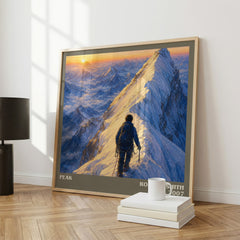 Peak literary print framed by window – literary home decor