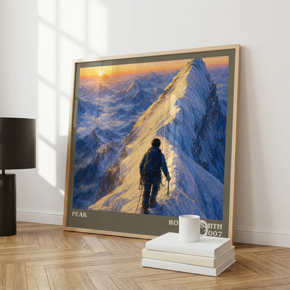 Peak literary print framed by window – literary home decor