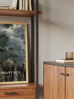 Elephant run book watercolour illustration paper finish options – matte satin gloss