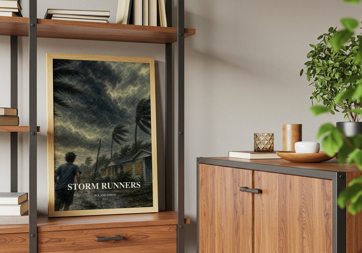 Storm Runners book watercolour illustration paper finish options – matte satin gloss