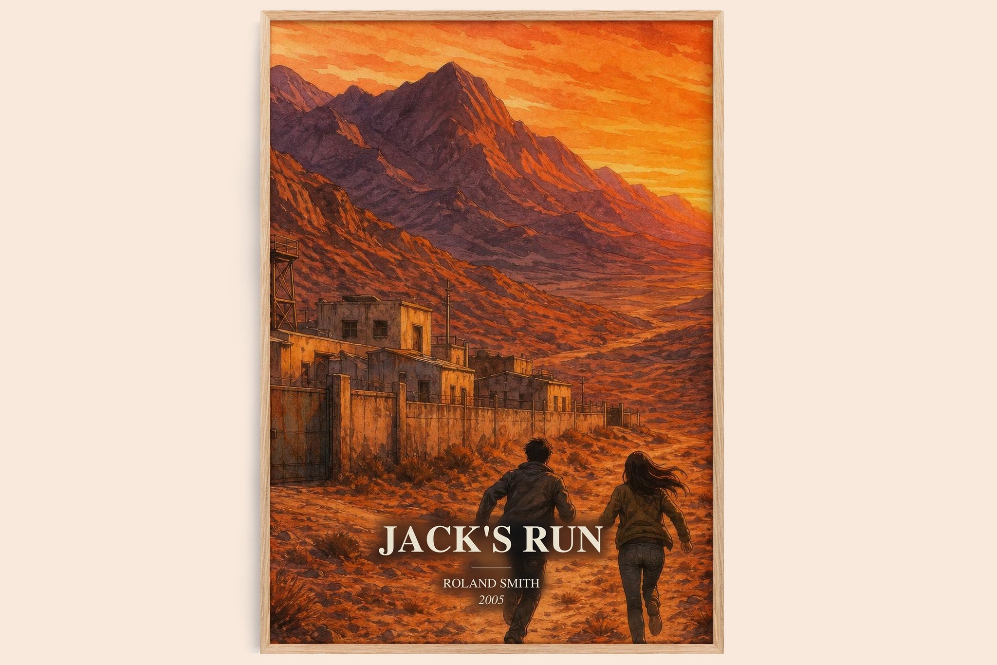 Jack's run Book Watercolour Illustration by Roland Smith