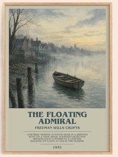 The Floating Admiral bookish book poster by Freeman Wills Crofts – framed literary art print