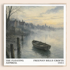 The Floating Admiral literary book poster by Freeman Wills Crofts – framed literary art print