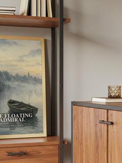 The Floating Admiral book watercolour illustration paper finish options – matte satin gloss