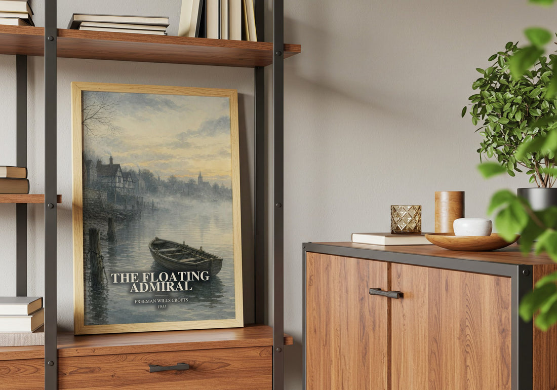 The Floating Admiral book watercolour illustration paper finish options – matte satin gloss