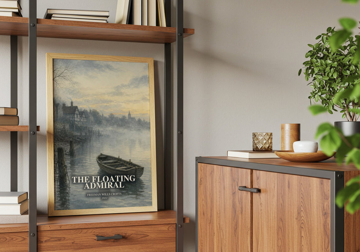 The Floating Admiral book watercolour illustration paper finish options – matte satin gloss